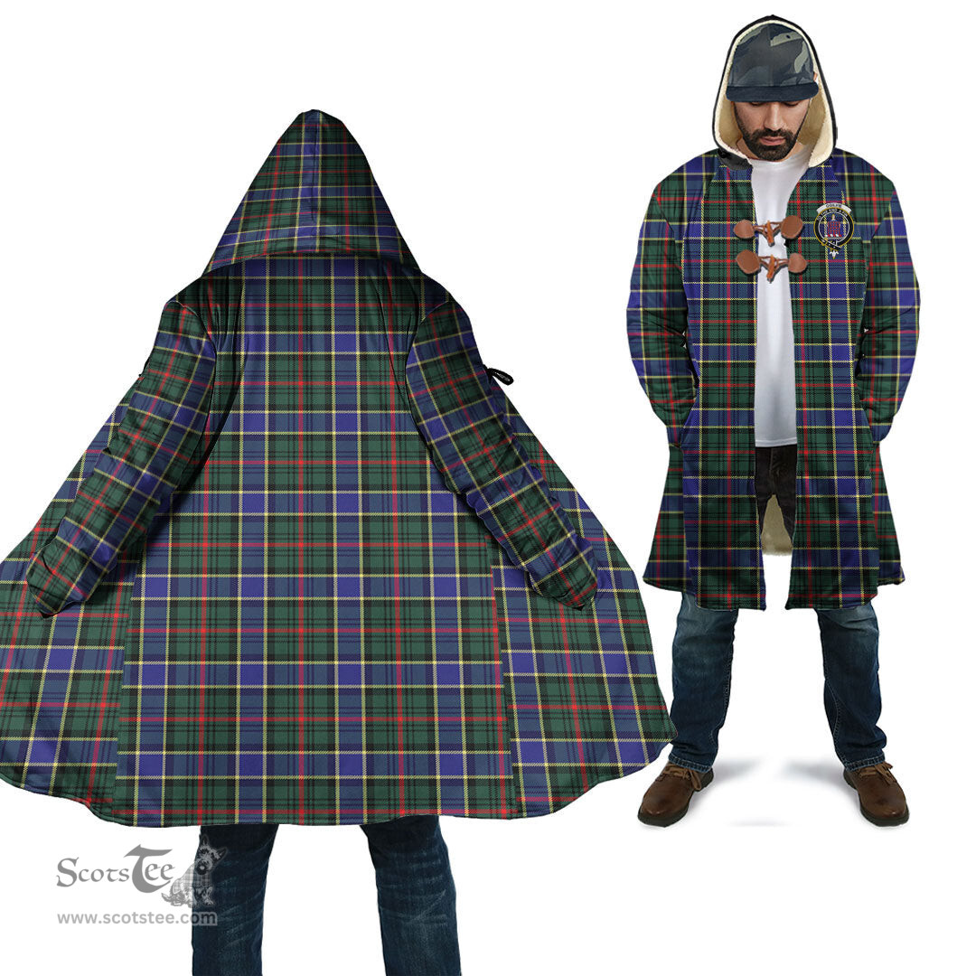 Scottish Ogilvie Hunting Modern Tartan Cloaks - Hooded Cape Coat with Family Crest Scottish Clans