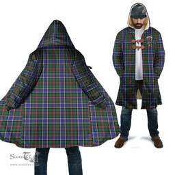 Scottish Ogilvie Hunting Modern Tartan Cloaks - Hooded Cape Coat with Family Crest Scottish Clans