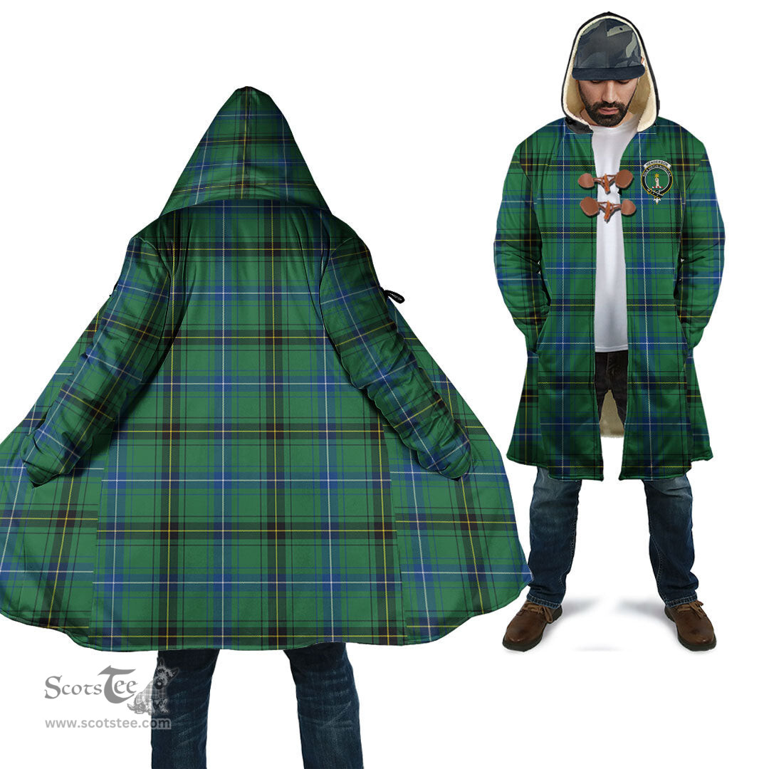 Scottish Henderson Ancient Tartan Cloaks - Hooded Cape Coat with Family Crest Scottish Clans