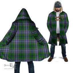 Scottish Wishart Hunting Modern Tartan Cloaks - Hooded Cape Coat with Family Crest Scottish Clans