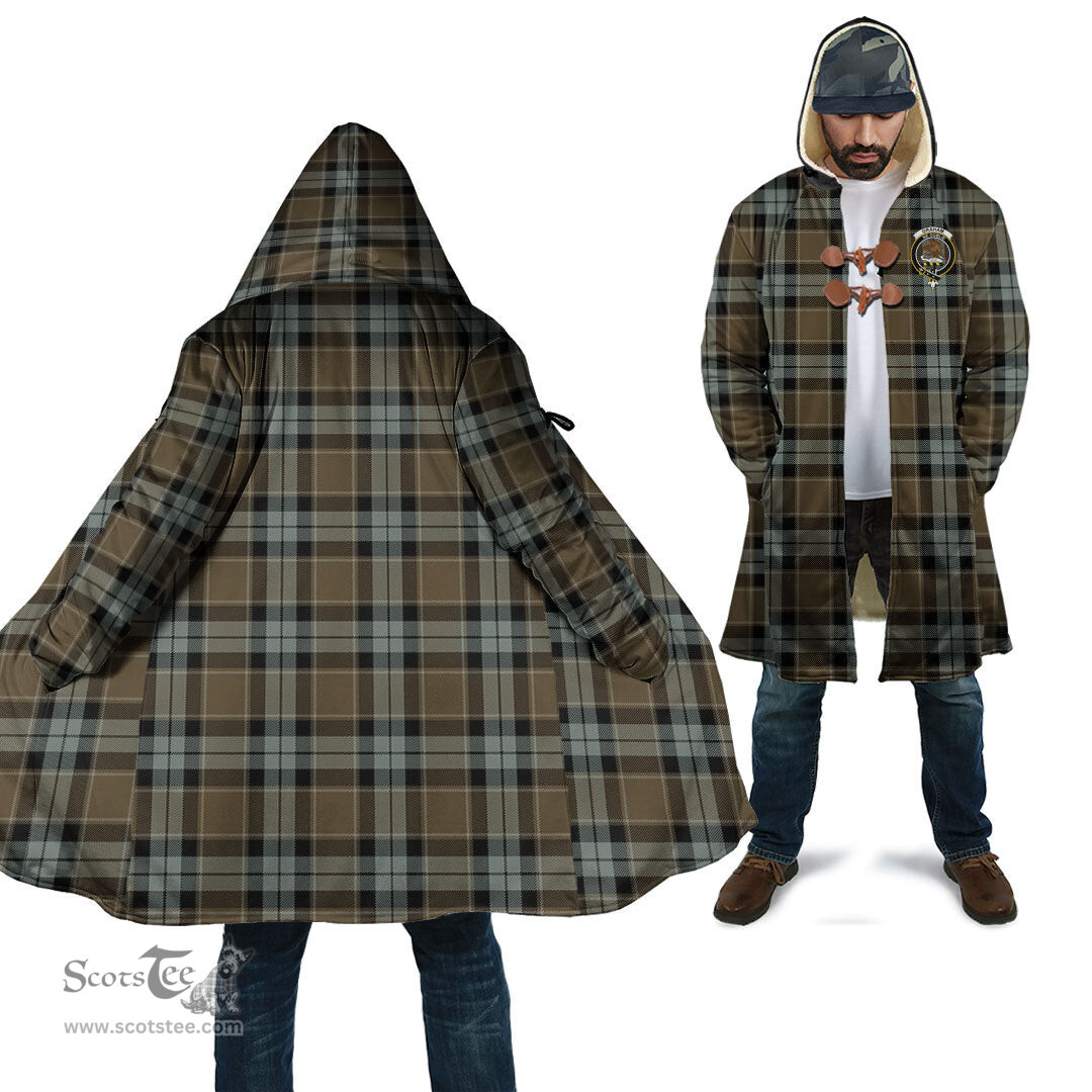 Scottish Graham of Menteith Weathered Tartan Cloaks - Hooded Cape Coat with Family Crest Scottish Clans