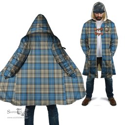 Scottish Napier Ancient Tartan Cloaks - Hooded Cape Coat with Family Crest Scottish Clans