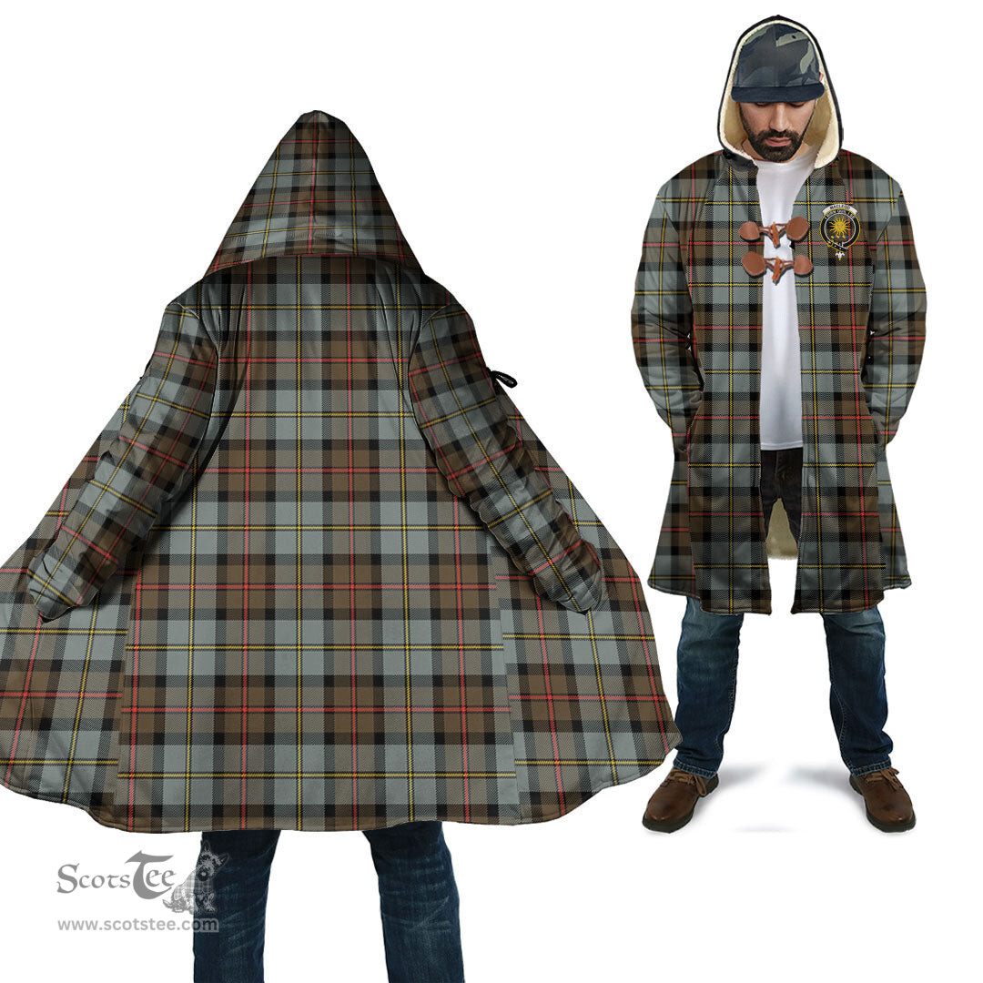 Scottish MacLeod of Harris Weathered Tartan Cloaks - Hooded Cape Coat with Family Crest Scottish Clans