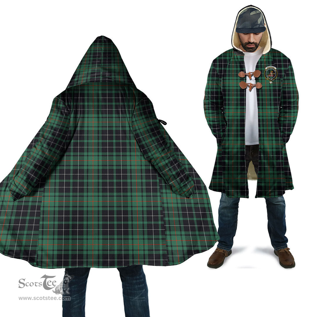 Scottish MacAulay Hunting Ancient Tartan Cloaks - Hooded Cape Coat with Family Crest Scottish Clans
