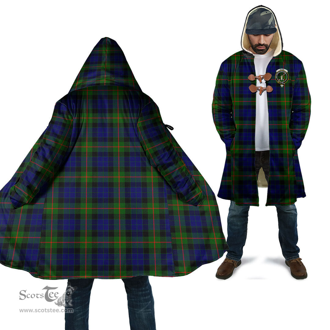 Scottish Gunn Modern Tartan Cloaks - Hooded Cape Coat with Family Crest Scottish Clans