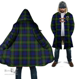 Scottish Gunn Modern Tartan Cloaks - Hooded Cape Coat with Family Crest Scottish Clans