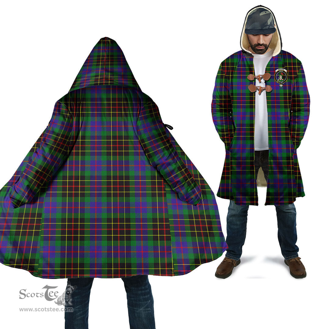 Scottish Brodie Hunting Modern Tartan Cloaks - Hooded Cape Coat with Family Crest Scottish Clans