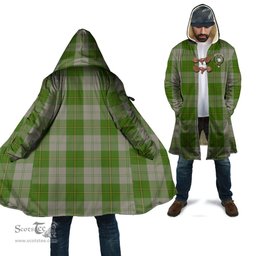 Scottish Cunningham Dress Green Dancers Tartan Cloaks - Hooded Cape Coat with Family Crest Scottish Clans