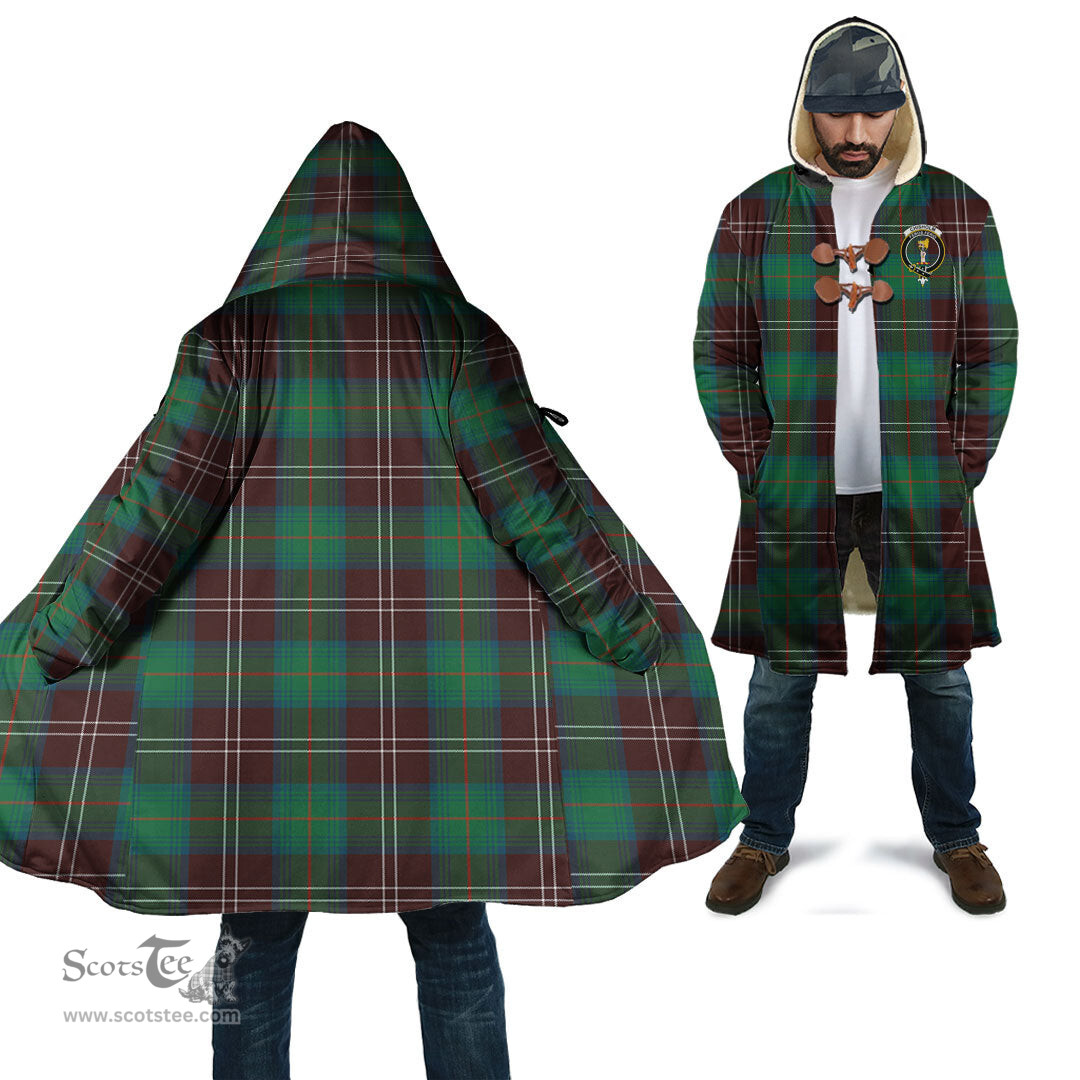 Scottish Chisholm Hunting Ancient Tartan Cloaks - Hooded Cape Coat with Family Crest Scottish Clans