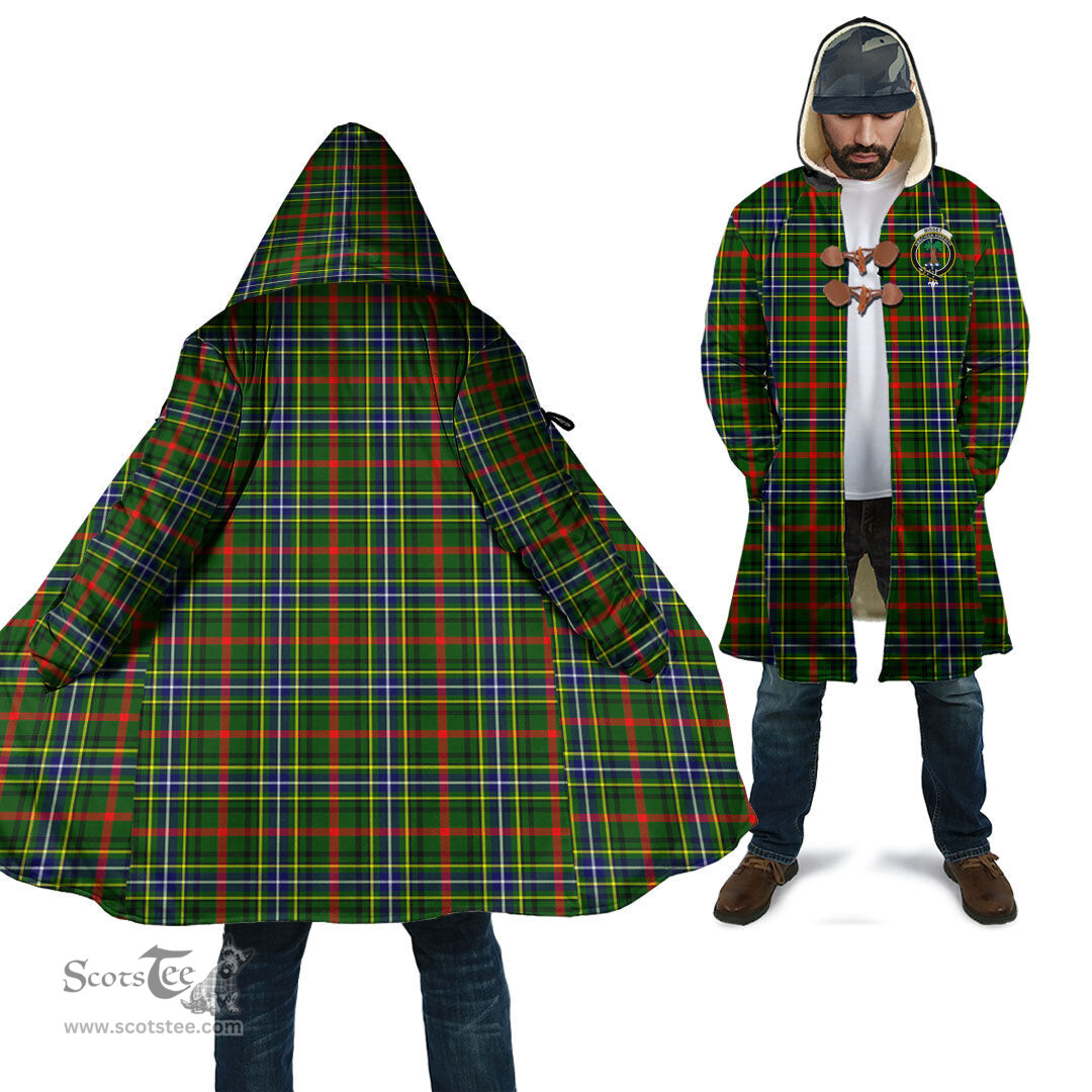 Scottish Bisset Tartan Cloaks - Hooded Cape Coat with Family Crest Scottish Clans
