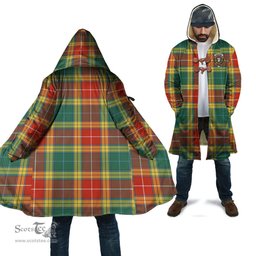 Scottish Buchanan Old Sett Tartan Cloaks - Hooded Cape Coat with Family Crest Scottish Clans