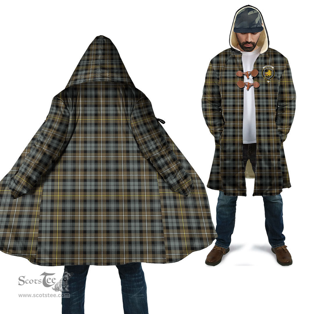 Scottish Campbell Argyll Weathered Tartan Cloaks - Hooded Cape Coat with Family Crest Scottish Clans