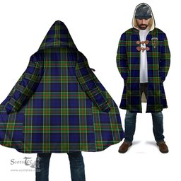 Scottish Colquhoun Modern Tartan Cloaks - Hooded Cape Coat with Family Crest Scottish Clans