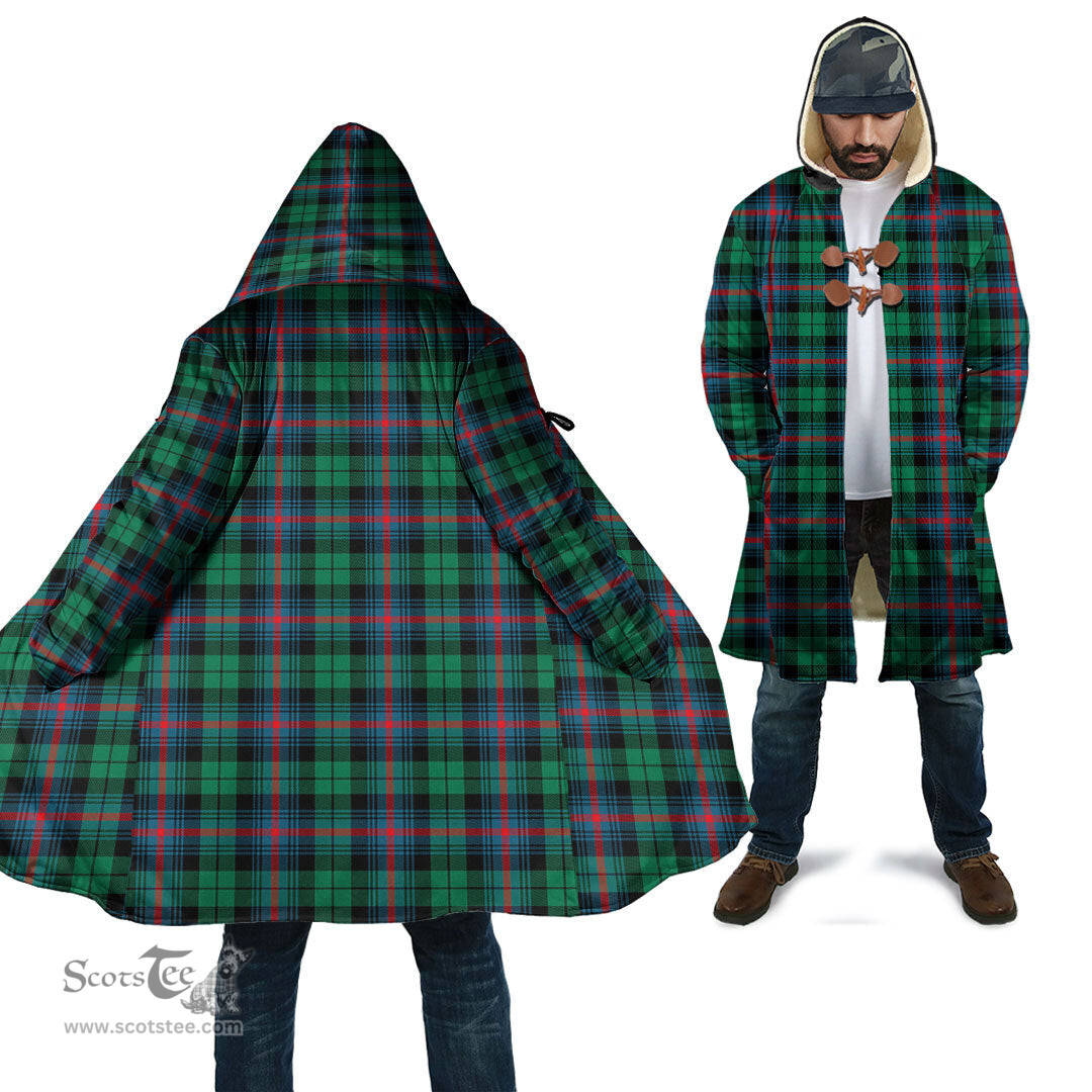 Scottish Urquhart Broad Red Ancient Tartan Cloaks - Hooded Cape Coat
