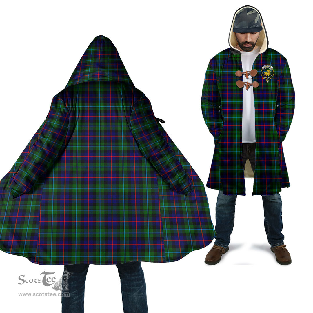 Scottish Campbell of Cawdor Modern Tartan Cloaks - Hooded Cape Coat with Family Crest Scottish Clans