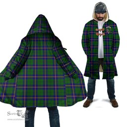 Scottish Carmichael Modern Tartan Cloaks - Hooded Cape Coat with Family Crest Scottish Clans
