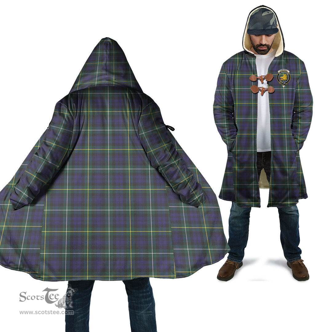 Scottish Campbell Argyll Modern Tartan Cloaks - Hooded Cape Coat with Family Crest Scottish Clans