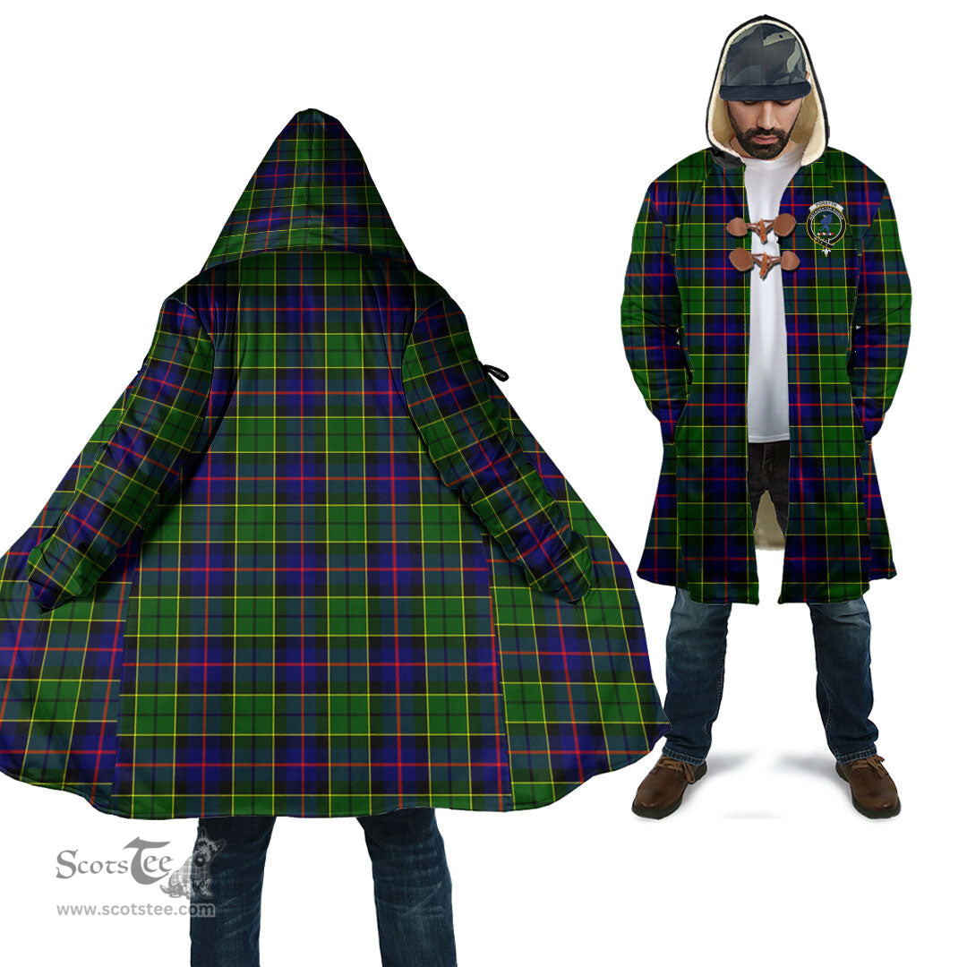Scottish Forsyth Modern Tartan Cloaks - Hooded Cape Coat with Family Crest Scottish Clans