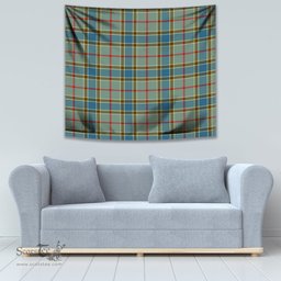 Balfour Blue Tartan Home Decor Scottish Plaid Tartan Tapestry ScotsTee