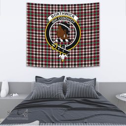 Borthwick Dress Ancient Tartan Home Decor Scottish Plaid Tartan Crest Tapestry ScotsTee