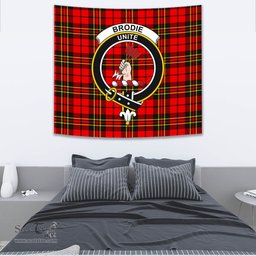 Brodie Modern Tartan Home Decor Scottish Plaid Tartan Crest Tapestry ScotsTee