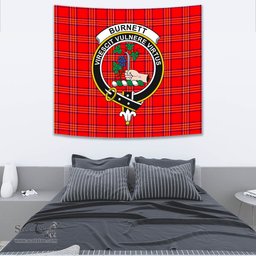Burnett Modern Tartan Home Decor Scottish Plaid Tartan Crest Tapestry ScotsTee