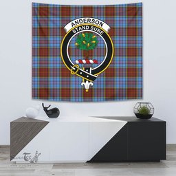 Anderson Modern Tartan Home Decor Scottish Plaid Tartan Crest Tapestry ScotsTee