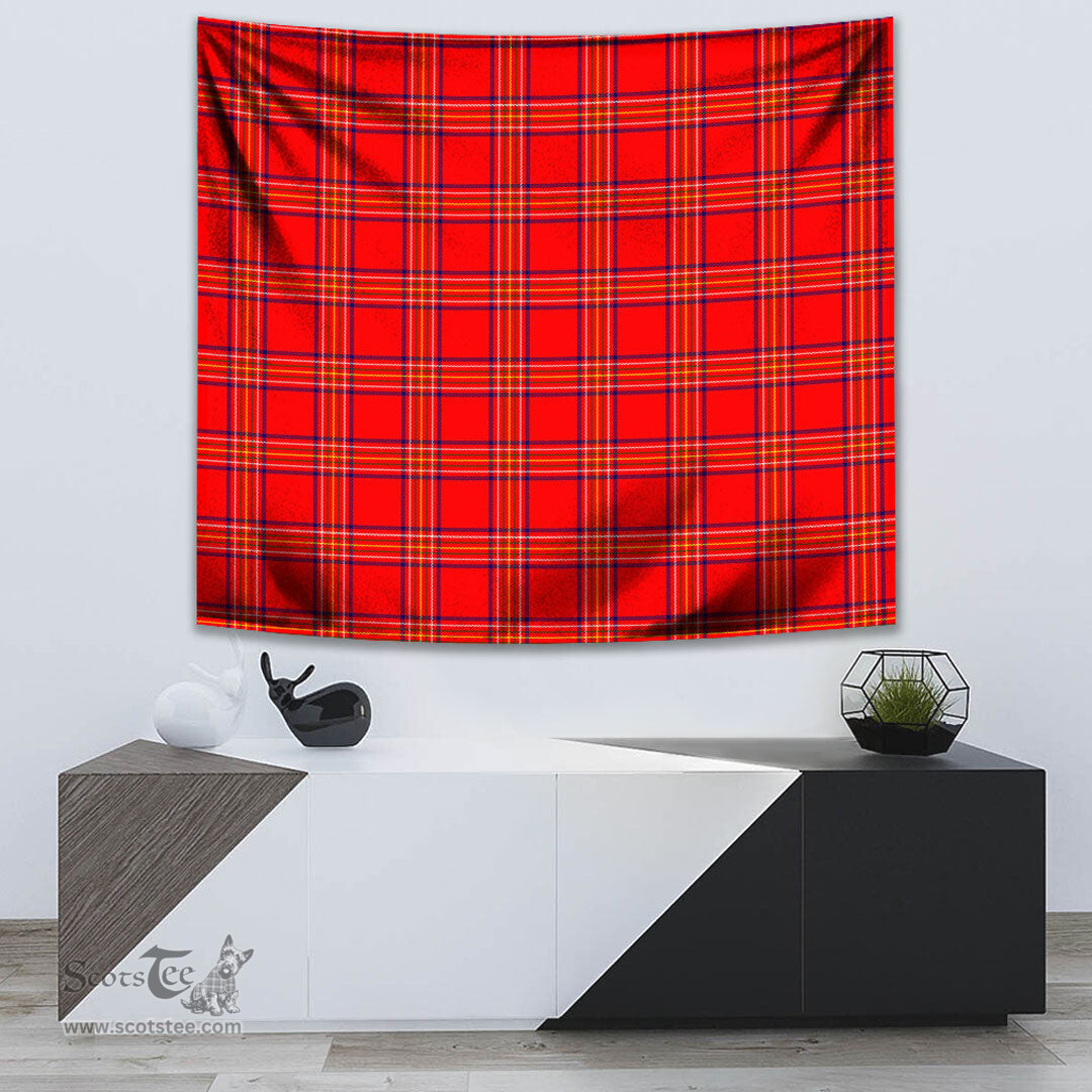 Burnett Modern Tartan Home Decor Scottish Plaid Tartan Tapestry ScotsTee