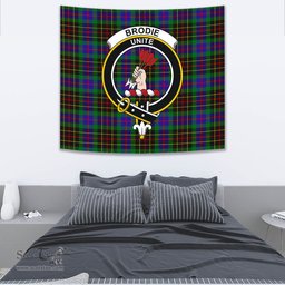 Brodie Hunting Modern Tartan Home Decor Scottish Plaid Tartan Crest Tapestry ScotsTee