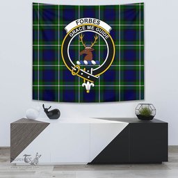 Forbes Modern Tartan Home Decor Scottish Plaid Tartan Crest Tapestry ScotsTee