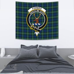 Forbes Ancient Tartan Home Decor Scottish Plaid Tartan Crest Tapestry ScotsTee