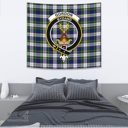 Gordon Dress Modern Tartan Home Decor Scottish Plaid Tartan Crest Tapestry ScotsTee