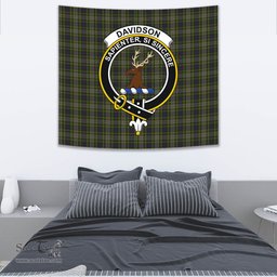 Davidson Tulloch Dress Tartan Home Decor Scottish Plaid Tartan Crest Tapestry ScotsTee