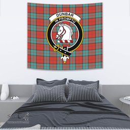 Dunbar Ancient Tartan Home Decor Scottish Plaid Tartan Crest Tapestry ScotsTee
