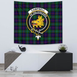 Campbell of Cawdor Modern Tartan Home Decor Scottish Plaid Tartan Crest Tapestry ScotsTee