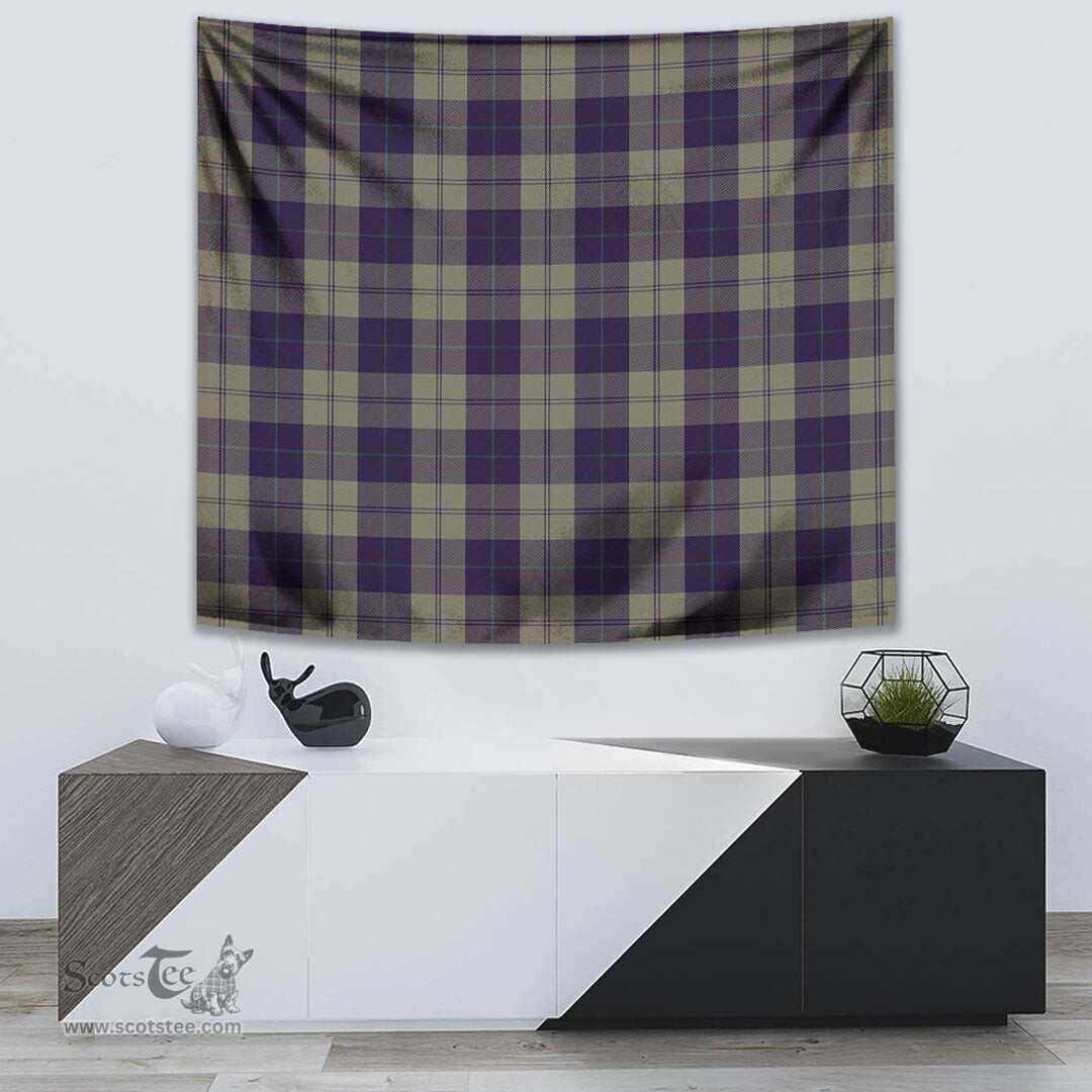 Cunningham Dress Blue Dancers Tartan Home Decor Scottish Plaid Tartan Tapestry ScotsTee