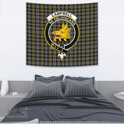 Campbell Argyll Weathered Tartan Home Decor Scottish Plaid Tartan Crest Tapestry ScotsTee