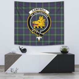 Campbell Argyll Modern Tartan Home Decor Scottish Plaid Tartan Crest Tapestry ScotsTee