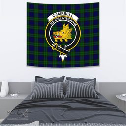 Campbell Modern Tartan Home Decor Scottish Plaid Tartan Crest Tapestry ScotsTee