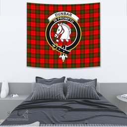 Dunbar Modern Tartan Home Decor Scottish Plaid Tartan Crest Tapestry ScotsTee