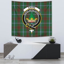 Gayre Tartan Home Decor Scottish Plaid Tartan Crest Tapestry ScotsTee