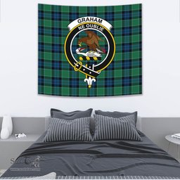 Graham of Menteith Ancient Tartan Home Decor Scottish Plaid Tartan Crest Tapestry ScotsTee