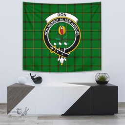 Don (Tribe-of-Mar) Tartan Home Decor Scottish Plaid Tartan Crest Tapestry ScotsTee