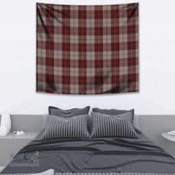 Cunningham Burgundy Dancers Tartan Home Decor Scottish Plaid Tartan Tapestry ScotsTee