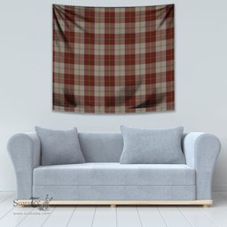 Cunningham Burgundy Dancers Tartan Home Decor Scottish Plaid Tartan Tapestry ScotsTee