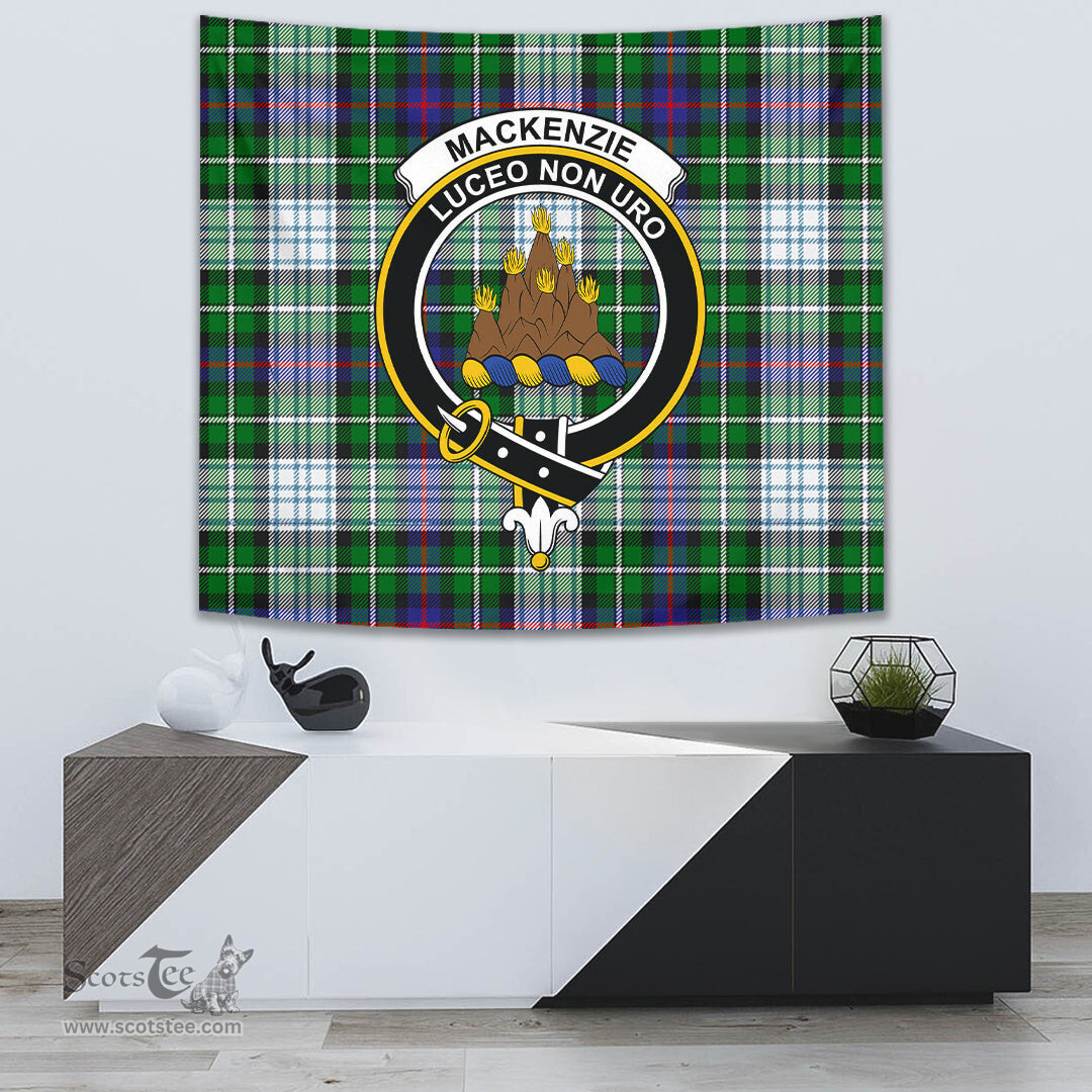 MacKenzie Dress Modern Tartan Home Decor Scottish Plaid Tartan Crest Tapestry ScotsTee