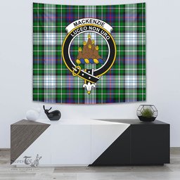 MacKenzie Dress Modern Tartan Home Decor Scottish Plaid Tartan Crest Tapestry ScotsTee
