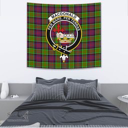 MacDonald of Clanranald Tartan Home Decor Scottish Plaid Tartan Crest Tapestry ScotsTee