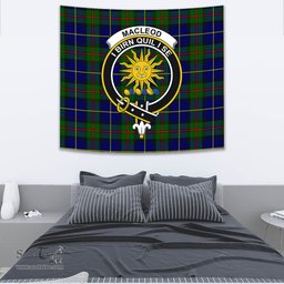 MacLeod of Harris Modern Tartan Home Decor Scottish Plaid Tartan Crest Tapestry ScotsTee