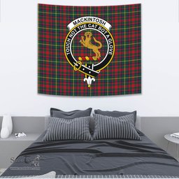 MacKintosh Hunting Modern Tartan Home Decor Scottish Plaid Tartan Crest Tapestry ScotsTee